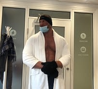 Terry Holland taking Cryotherapy