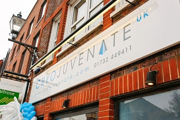 outside view of the front of cryojuvenate in sevenoaks