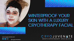 lady wearing an aloe vera and cuecumber algae face mask during a cryotherapy facial