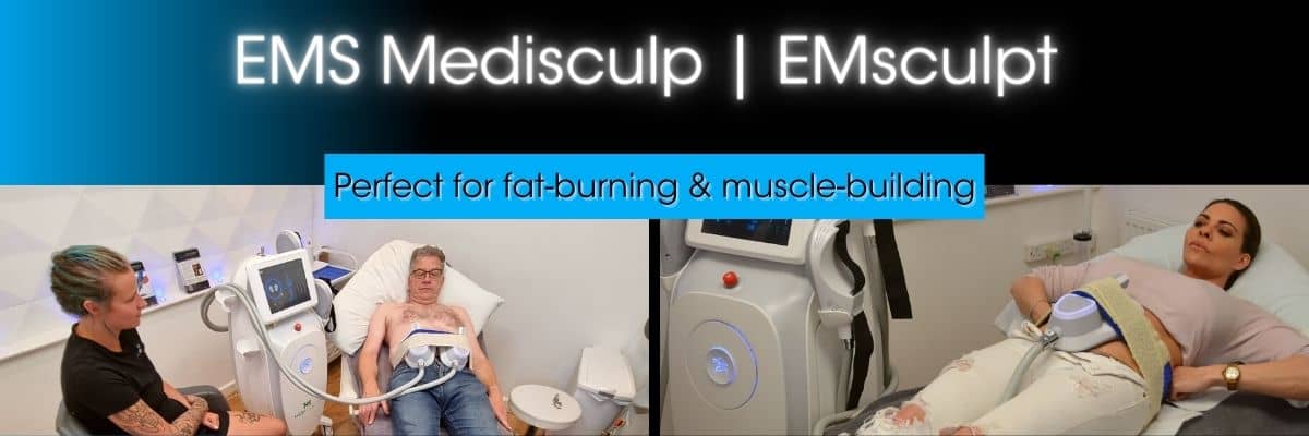 EMsculpt EMS Medisculp muscle tightening treatments at cryojuvenate sevenoaks kent